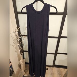 Premise Sleeveless Navy Maxi Dress